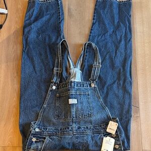 Levi's Dark Blue Denim Women's Overalls